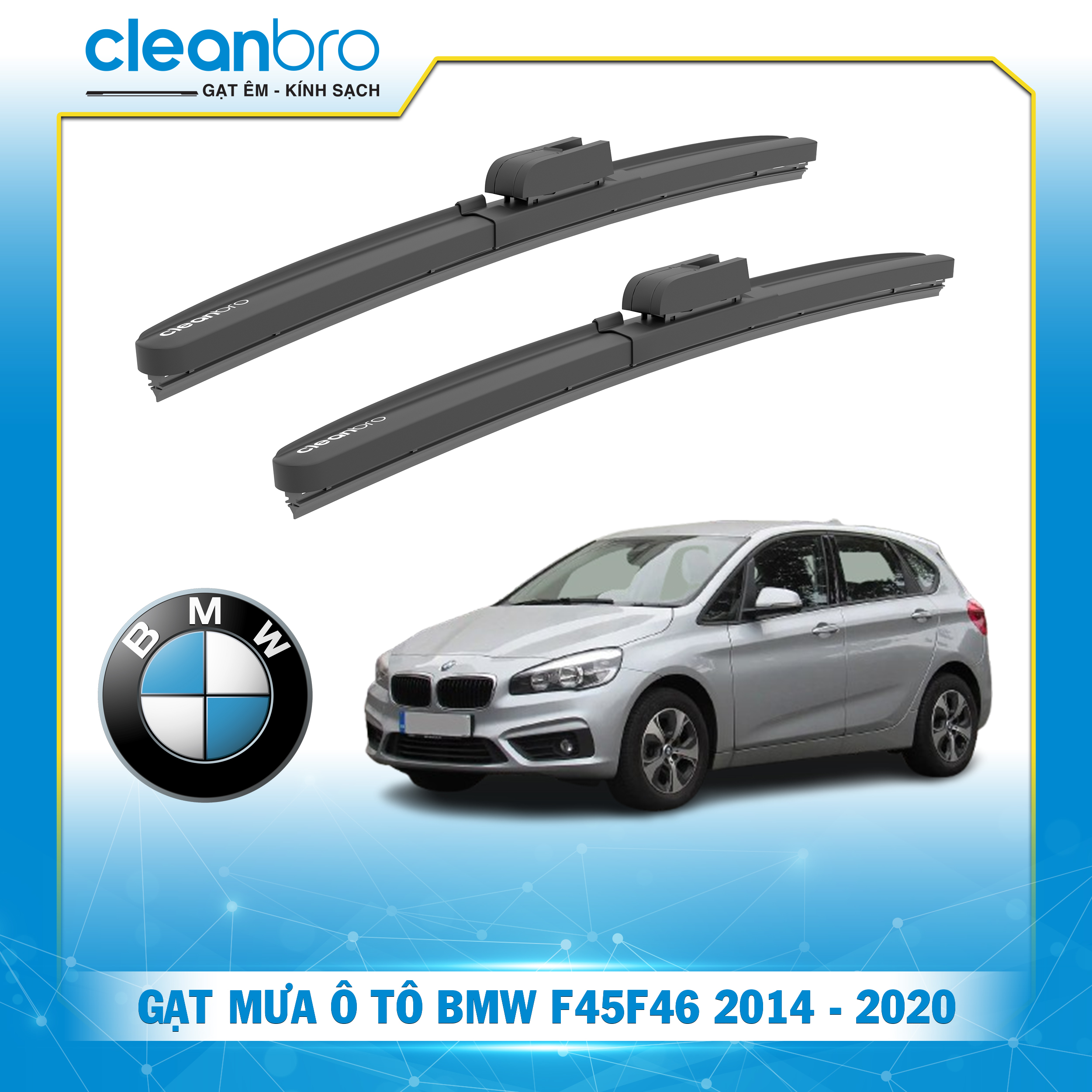 Gạt mưa ô tô hiệu ứng lá sen BMW F45/F46 [2014-2020]